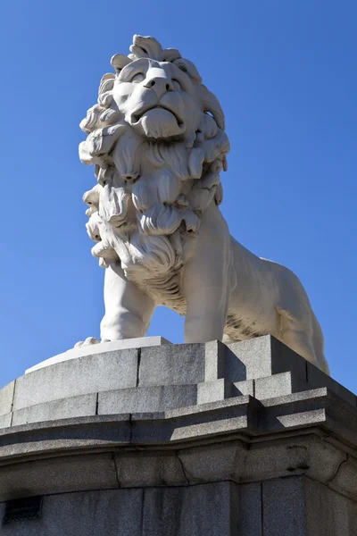 stock image Coade Stone Lion on Westminster Bridge