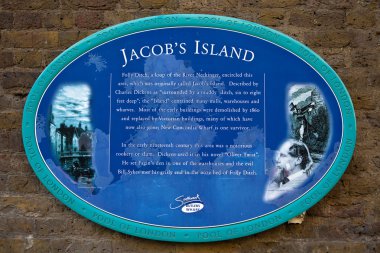 jacob'ın Adası konumunu işaretlemek plaket