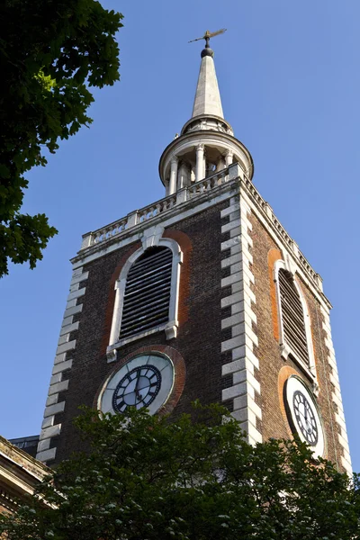 Igreja de Santa Maria em Rotherhithe, Londres . — Fotografia de Stock