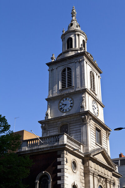 The church of St. Botolph-without-Bishopsgate in the city of London.