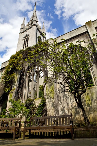 Igreja St Dunstan-in-the-East em Londres — Fotografia de Stock