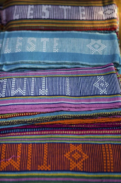 Tais traditional fabric in dili east timor — Stock Photo, Image