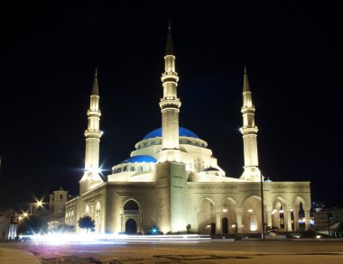 Mohammad al-Amin mosque in beirut lebanon clipart