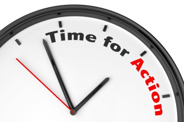 Time for Action concept clipart