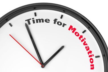 Time for Motivation concept clipart