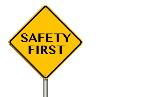 Safety First Sign — Stock Photo, Image