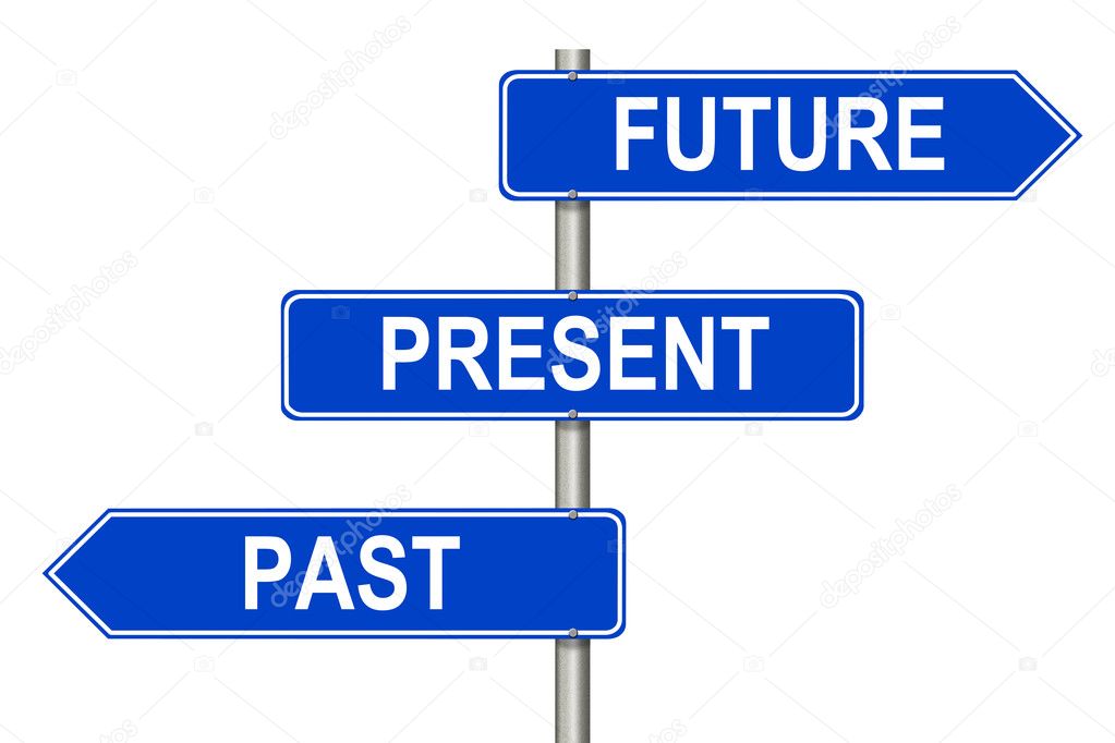 Past Present Future sign
