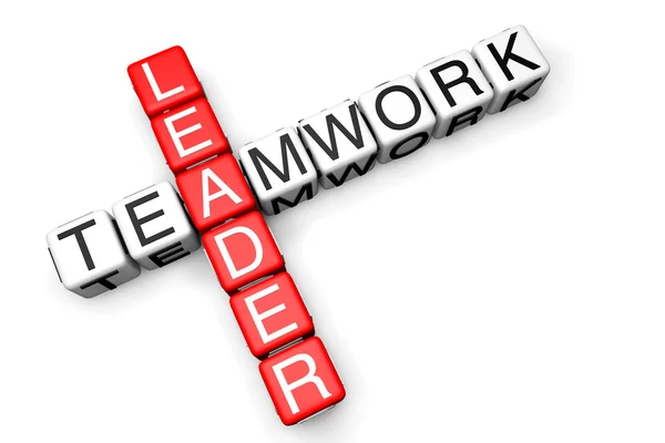 Leader-concept teamwork — Stockfoto
