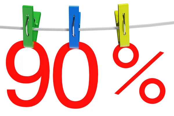 90 percent sale symbol — Stock Photo, Image