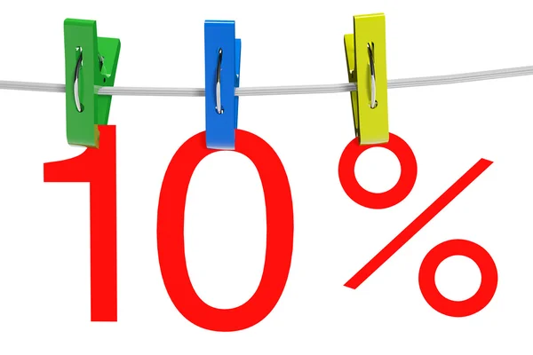 10 percent sale symbol — Stock Photo, Image