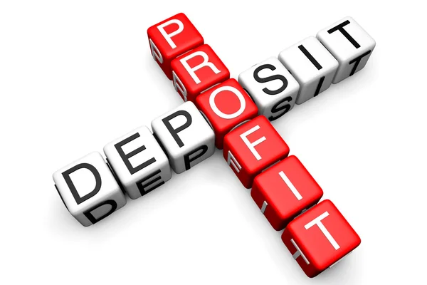 Deposit and Profit concept — Stock Photo, Image