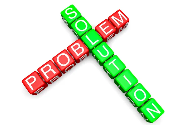 Problem- und Lösungskonzept — Stockfoto