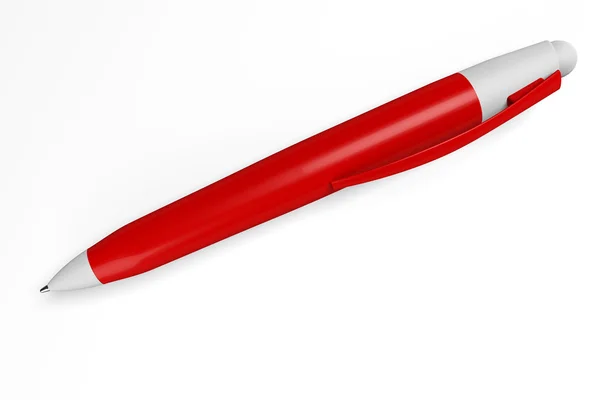 Красная ручка крупным планом — стоковое фото