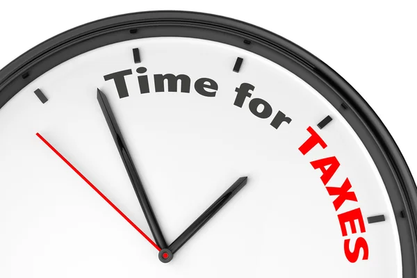 Время для концепции налогов — стоковое фото