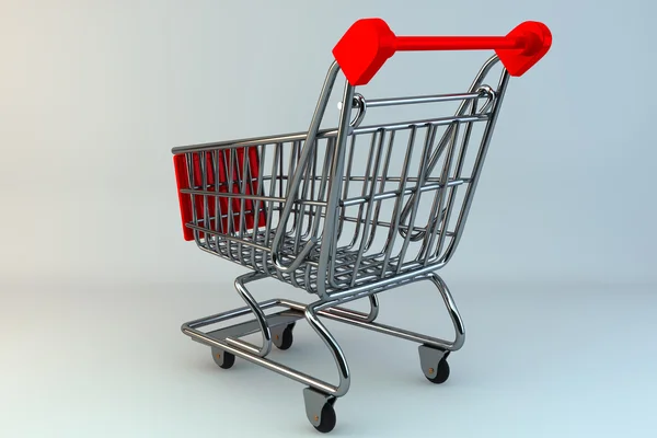 Nákupní koncept. nákupní vozík — Stock fotografie
