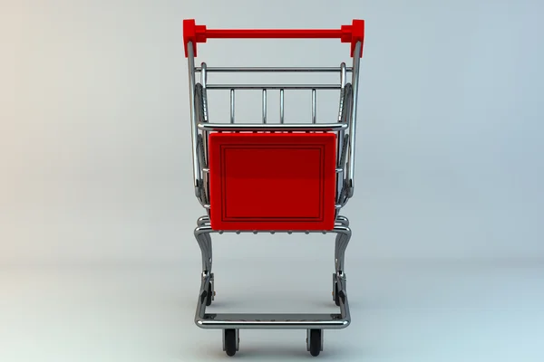 Zakupy koncepcji. Wózek na zakupy — Zdjęcie stockowe