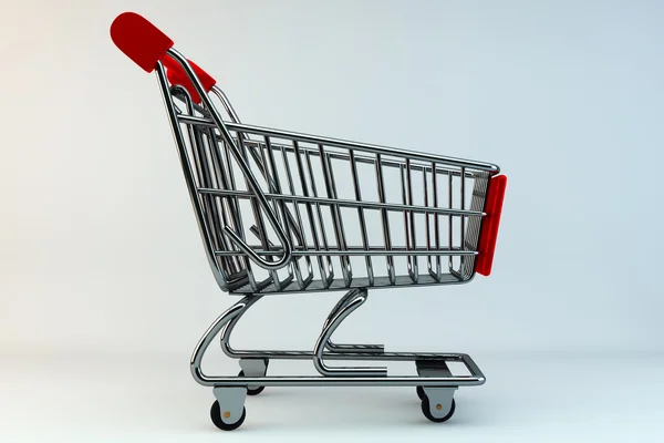 Nákupní koncept. nákupní vozík — Stock fotografie