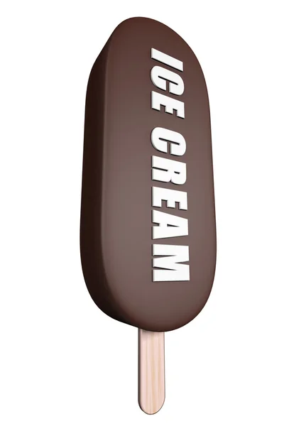 Čokoládová vanilková zmrzlina — Stock fotografie