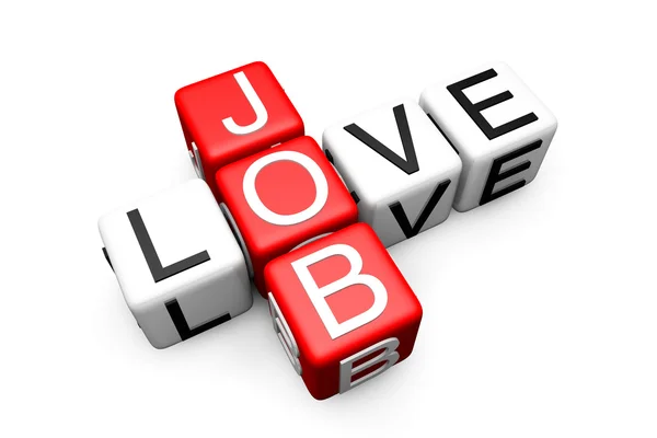 Palavra cruzada de amor Job — Fotografia de Stock