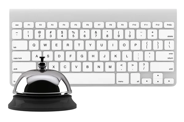 Service Bell ring with keyboard — Stock Photo, Image