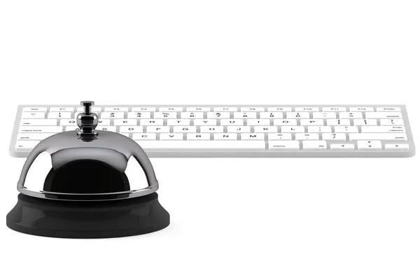Dienst bell ring met toetsenbord — Stockfoto