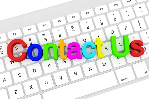 Contact Us letters — Stock Photo, Image