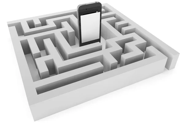 Cellulare con labirinto — Foto Stock