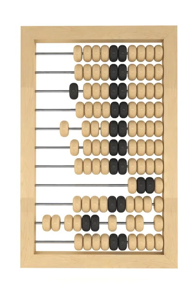 Årgang abacus av tre – stockfoto