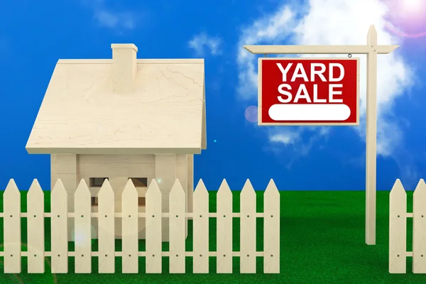 Πανό "πώληση αυλή" — Φωτογραφία Αρχείου