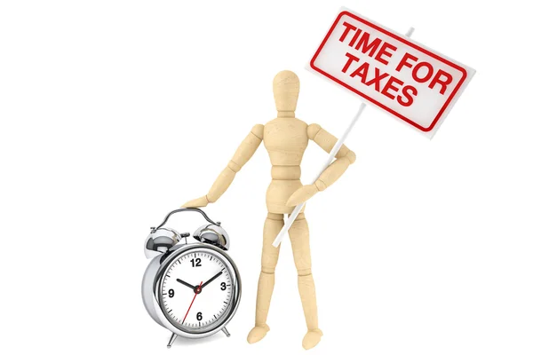 Время для концепции налогов — стоковое фото