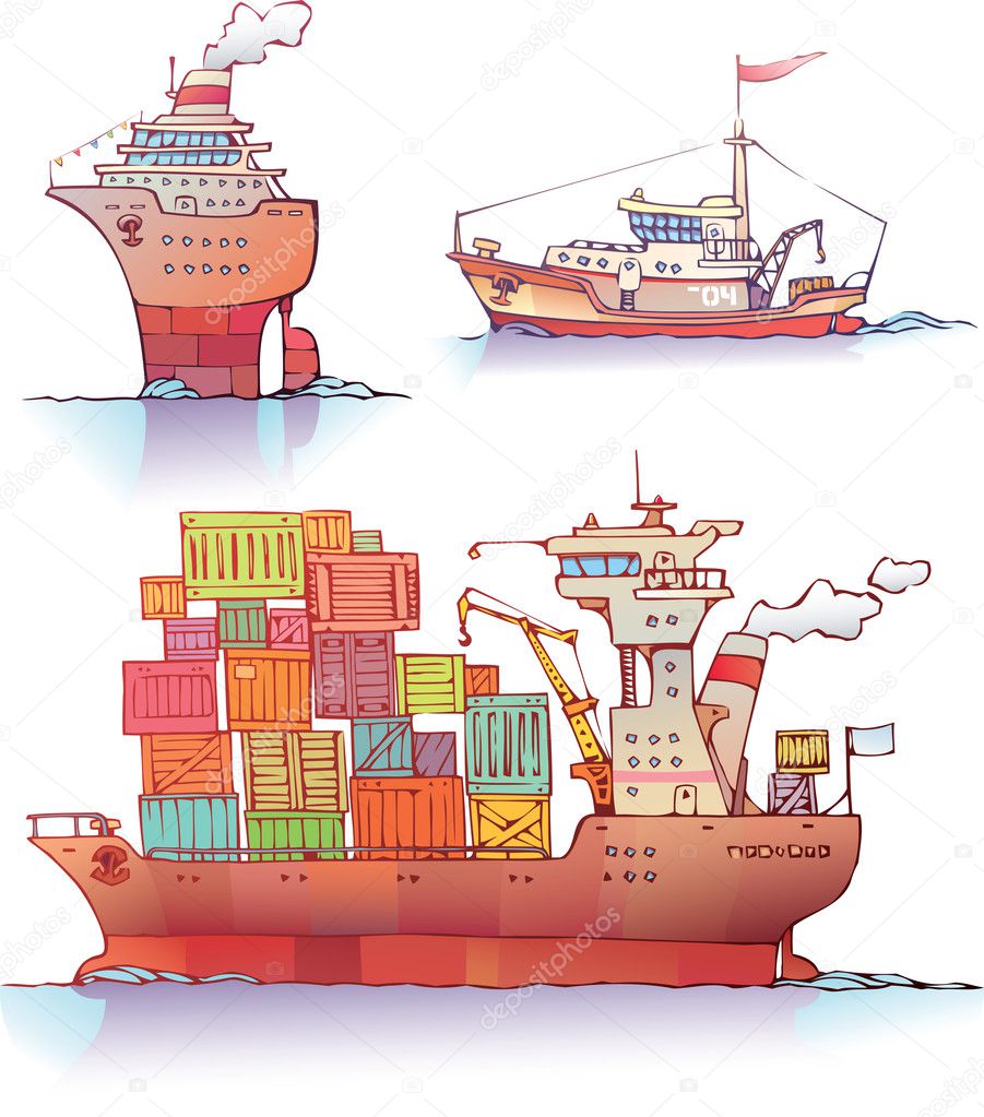 Three ships