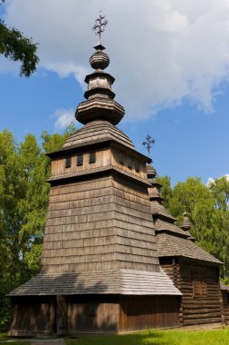 eski Hıristiyan ahşap kilise