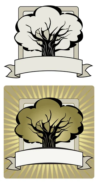 Etiqueta del árbol — Archivo Imágenes Vectoriales