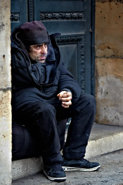 French homeless — Stock Photo, Image