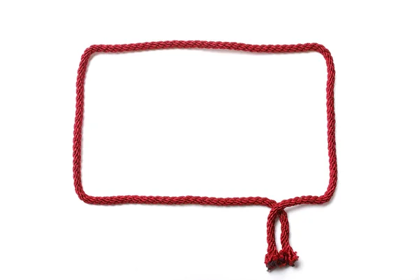 Red frame of cord — Stock Photo, Image