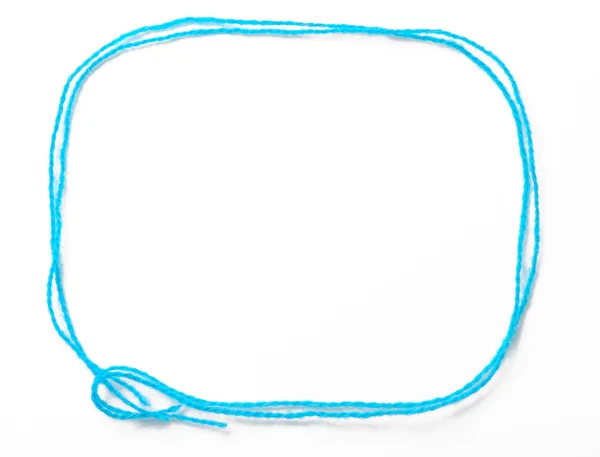 Blue frame of thread — Stock Photo, Image
