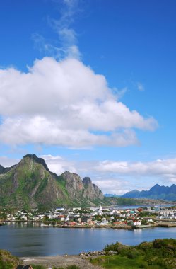 küçük bir kasaba lofoten Adaları