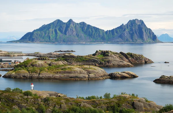 Lofoten ilhas no verão — Fotografia de Stock