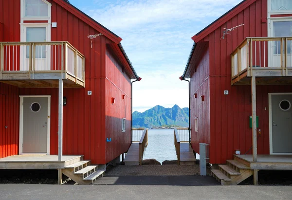 Lofoten 섬 캠핑. — 스톡 사진