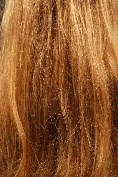 Close-up de cabelo natural claro — Fotografia de Stock