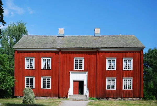 スカンセンで古代のスウェーデンの家. — ストック写真