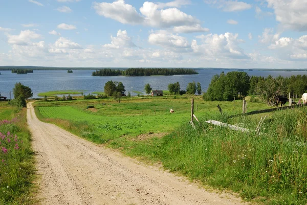 Paisagem rural finlandesa — Fotografia de Stock