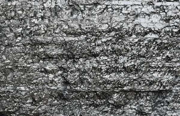 Nahaufnahme der Oberfläche fossiler Schwarzkohle — Stockfoto