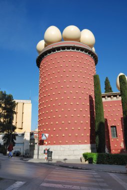 Tower of Dali Theatre and Museum in Figueres clipart