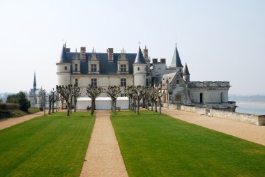 Ortaçağ chateau amboise daha önce İtalyan bahçeli