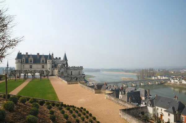 Castelo francês na costa de Loire, Amboise — Fotografia de Stock