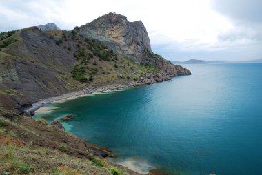 Kırım deniz manzarası ile cape