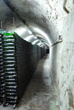 Cellar of Crimean winery on the inside. clipart