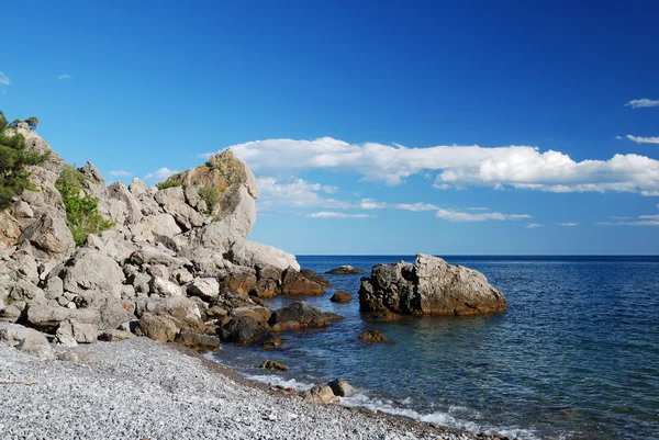 Taşlı Karadeniz kıyısında