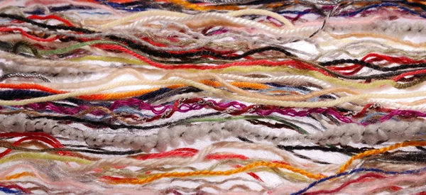 Крупный план разноцветных волокон . — стоковое фото